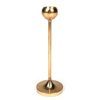 Brass Danish Mid-Century Candlestick