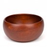 Mid-Century Danish vintage round serving bowl in teak