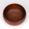 Mid-Century Danish vintage round serving bowl in teak