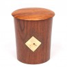 Rosewood Mid-Century Yahtzee Cup with Lid