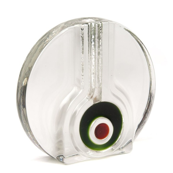 Solifleur vaas Mid-Century design van Walther glass