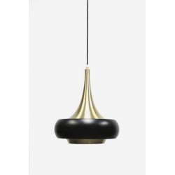 Hanging lamp black/ brass
