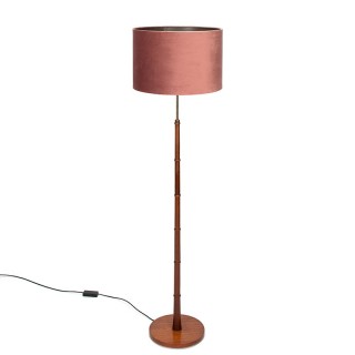 Teakhouten Mid-Century Deense vintage vloerlamp