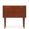 Mid-Century Danish chest of drawers with 3 drawers in teak