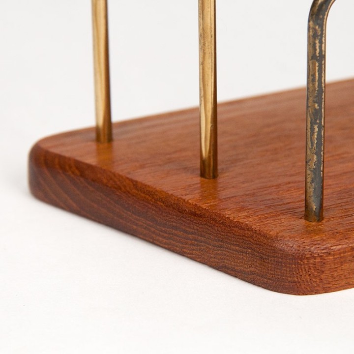 Danish teak letter holder vintage sixties model