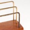 Deense teakhouten briefhouder vintage jaren zestig model