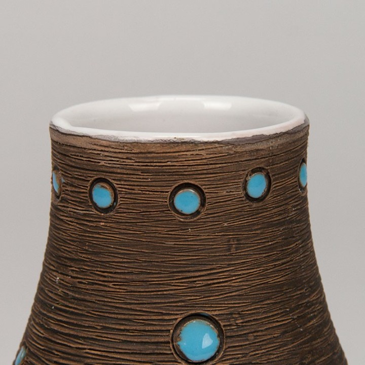 Fratelli Fanciullacci vintage vase model 7897 with fish design