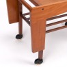 Teakhouten Mid-Century Deense vintage serveerwagen