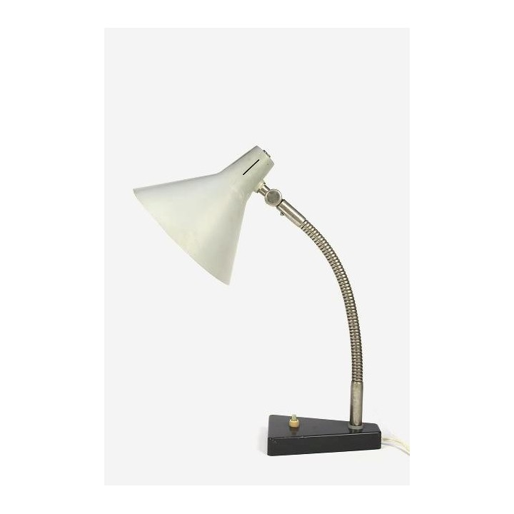 Hala desk lamp with grey shade - Retro Studio