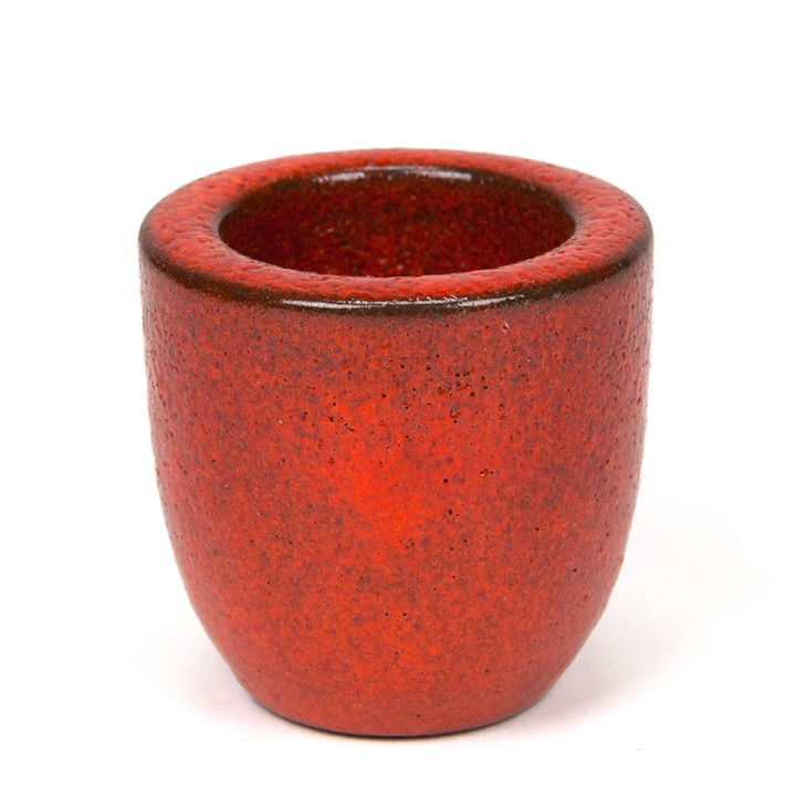Oranje klein vintage potje van Ravelli