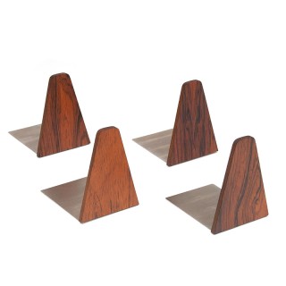 Set of 4 Danish Mid-Century Rosewood Bookends