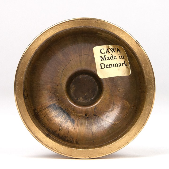 Set Deense CAWA Mid-Century design kandelaars in messing