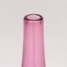 Pink Mid-Century vintage glass vase with Sommerso technique