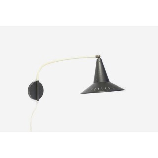 Wandlamp met grijze kap - Retro Studio