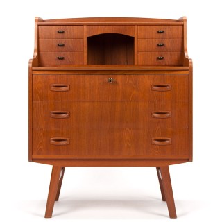 Vintage Danish teak Mid-Century secretary desk