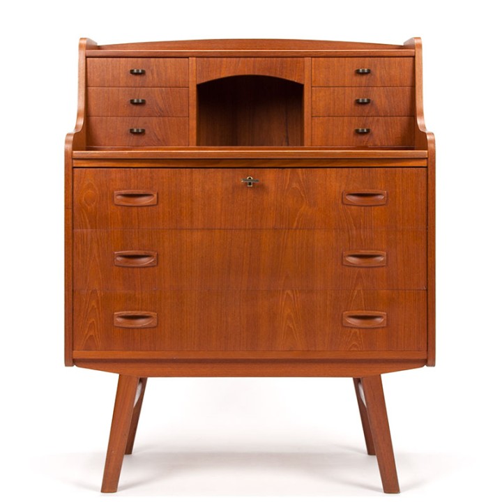 Vintage Danish teak Mid-Century secretary desk