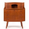 Vintage Danish teak Mid-Century secretary desk