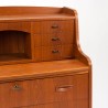 Vintage Deense teakhouten Mid-Century secretaire