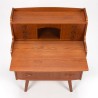 Vintage Danish teak Mid-Century secretary desk
