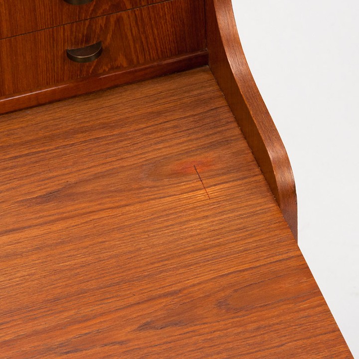 Vintage Danish teak Mid-Century secretary desk