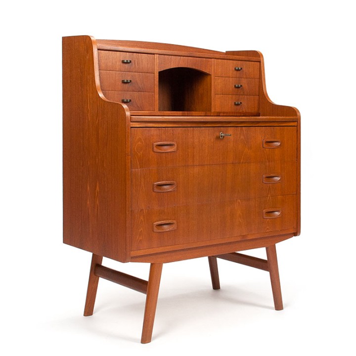 Vintage Danish teak Mid-Century secretary desk