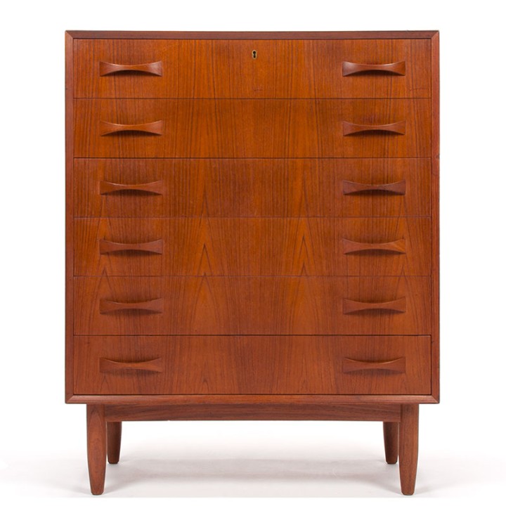 Aage Jensen Møbelfabrik Danish vintage chest of drawers in teak