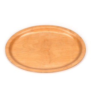 Oval model vintage birch Silva tray