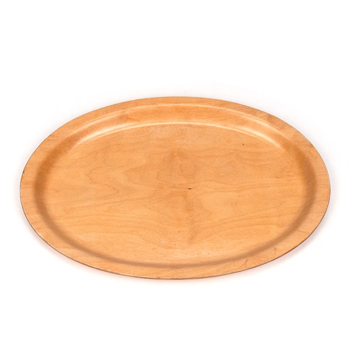 Oval model vintage birch Silva tray