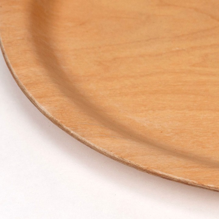 Oval model vintage birch Silva tray