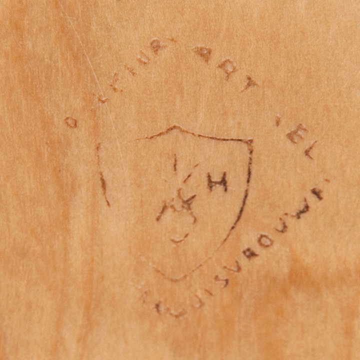 Ovaal model vintage berken Silva dienblad