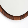 Rosewood Mid-Century round model mirror