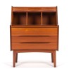 Modern vintage Danish design secretary in teak