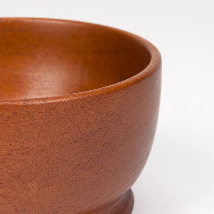 Scandinavische Mid-Century teakhouten schaal