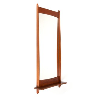 Modern Danish Mid-Century Vintage Teak Mirror