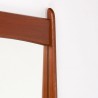 Moderne Deense Mid-Century vintage teakhouten spiegel