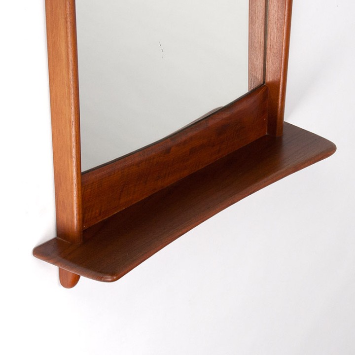 Modern Danish Mid-Century Vintage Teak Mirror