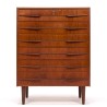 Mid-Century Modern Danish Chest of Drawers with Special Handle