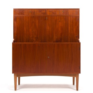 Danish vintage secretary furniture by H.P. 