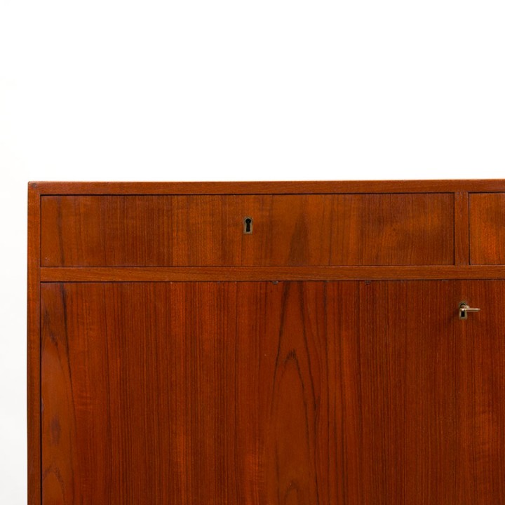 Deens vintage secretaire meubel van H.P. 