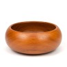 Deense ronde serveerschaal in teak vintage jaren 60