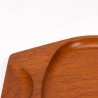 Deens vintage dienblad/ serveer tray in teak