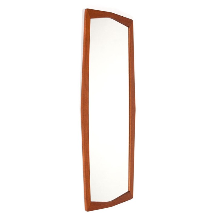 Mid-century Danish vintage teak mirror