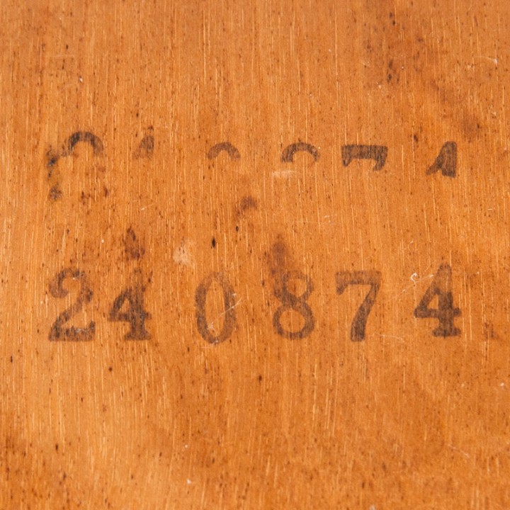 Danish Mid-Century vintage side table on wheels