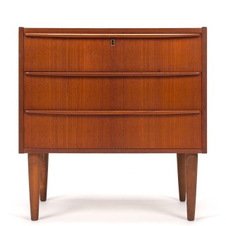 Danish Mid-Century vintage chest of drawers with 3 drawers