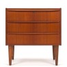 Danish Mid-Century vintage chest of drawers with 3 drawers