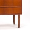 Deense Mid-Century vintage ladekast met 3 lades
