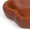 Organically shaped Danish teak vintage small bowl