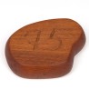 Organically shaped Danish teak vintage small bowl