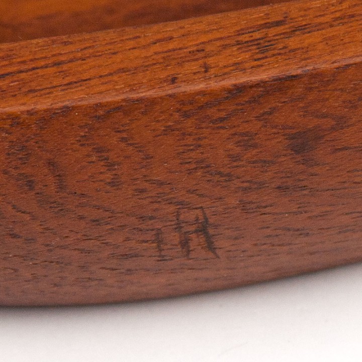 Organisch vormgegeven Deens teak vintage schaaltje
