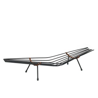 Fifties vintage fruit bowl made of wire steel